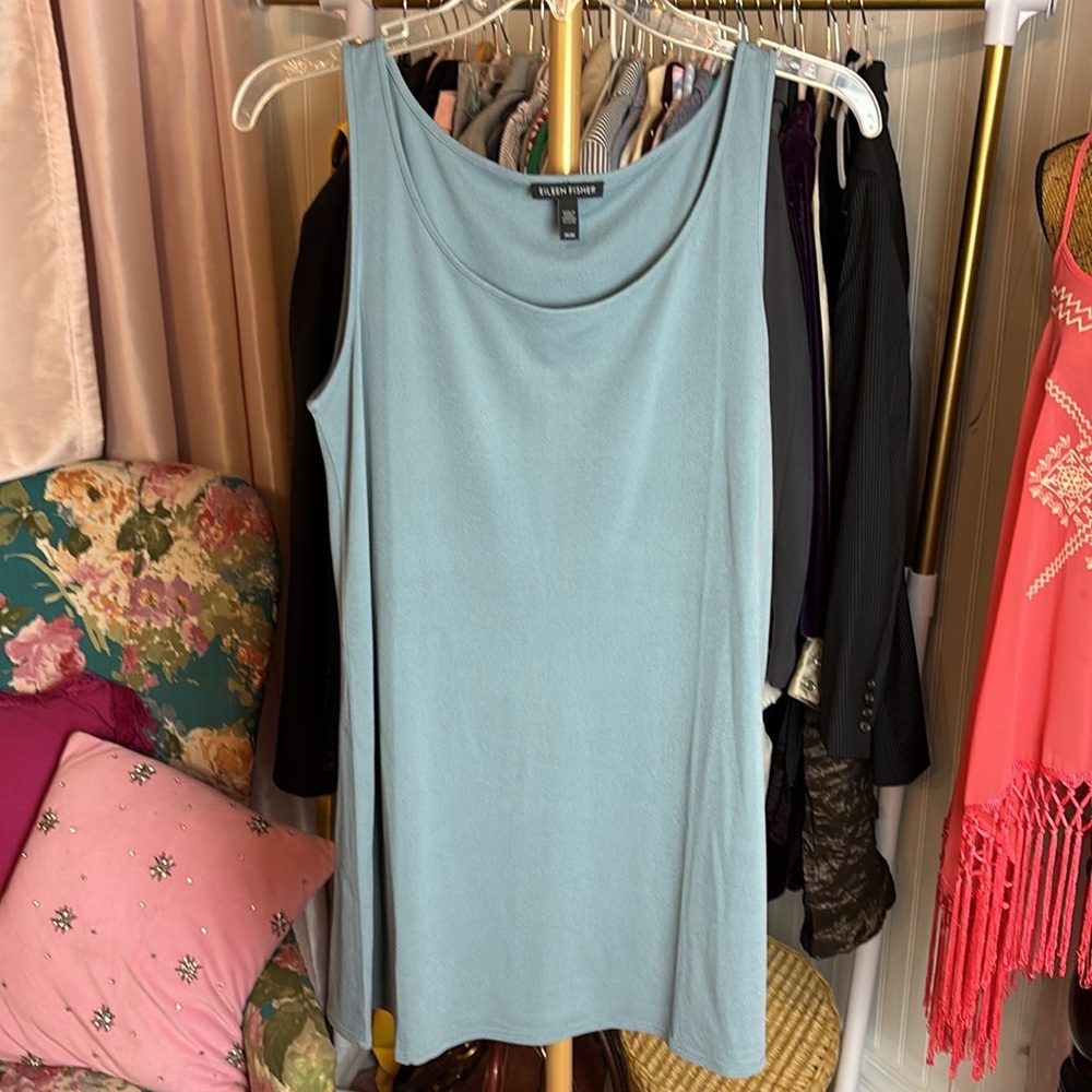 Eileen Fisher Stretch Silk Cami Tank Top Shell Sz M
